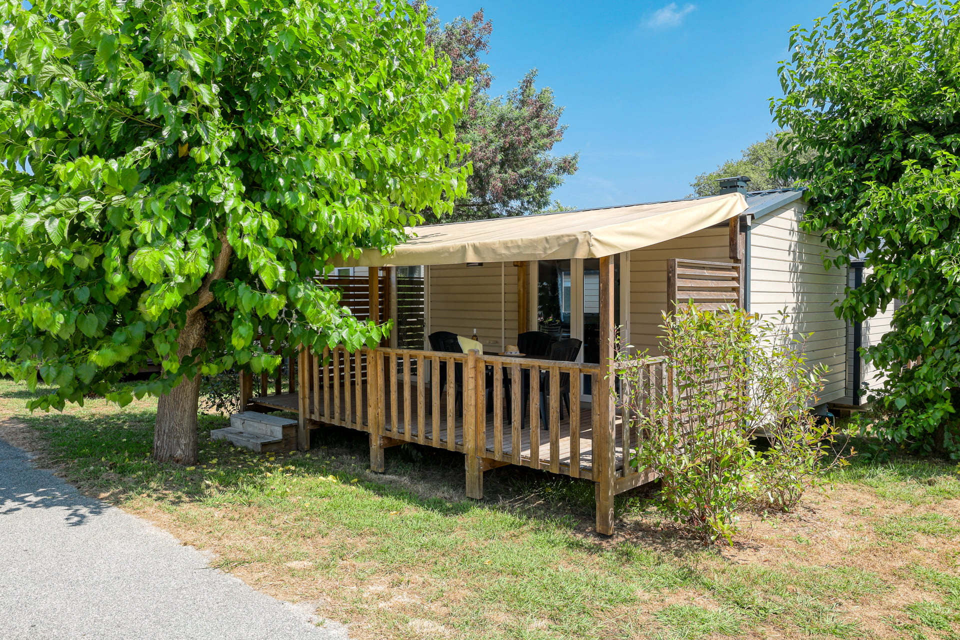 camping avec mobil home dans le var